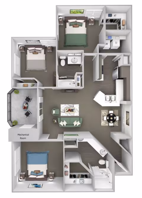 3 Beds • 2 Bath 338 floor plan